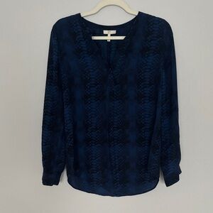 Joie Silk Python Print Blouse